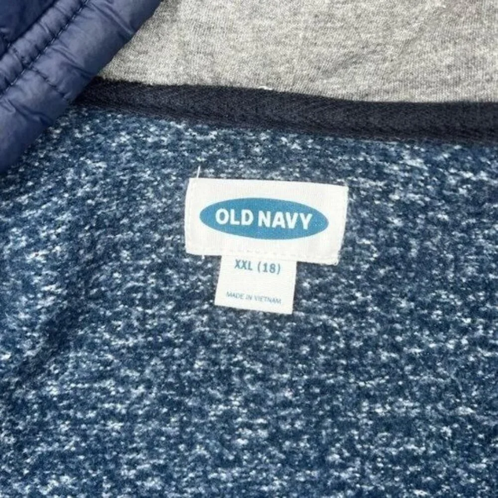 Bundle Old Navy Boys Hooded Light Jackets With Quilted Sleeves Size XXL (18) - Picture 12 of 16